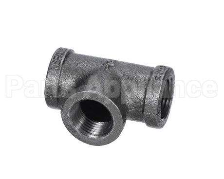 40296 Giles Tee,1/2 Npt Black Pipe