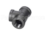 40296 Giles Tee,1/2 Npt Black Pipe