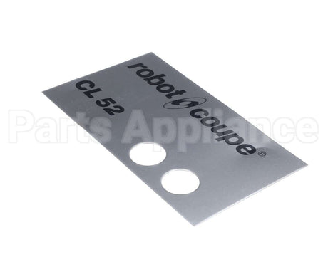 406516 Robot Coupe Cl52 Front Plate