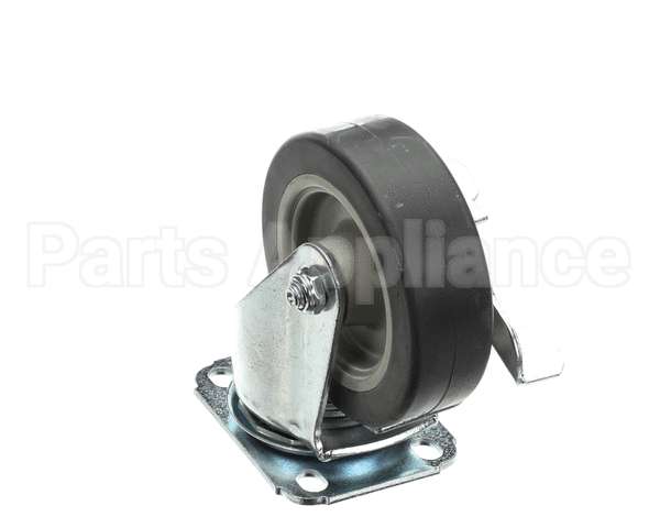 40700 Giles Caster, 5-In, Swivel, W/Brake, Plate Mou