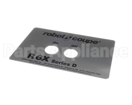 407233 Robot Coupe Front Plate R6X Series D