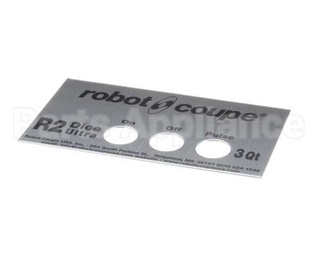 407903 Robot Coupe R2U Dice Front Plate