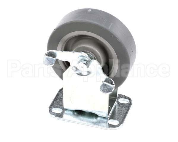 40806 Giles Caster, 5-In, Rigid, W/Brake, Plate Moun