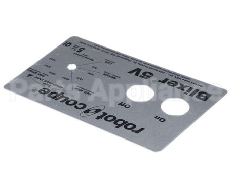 408089 Robot Coupe Front Plate Blixer 5Vv