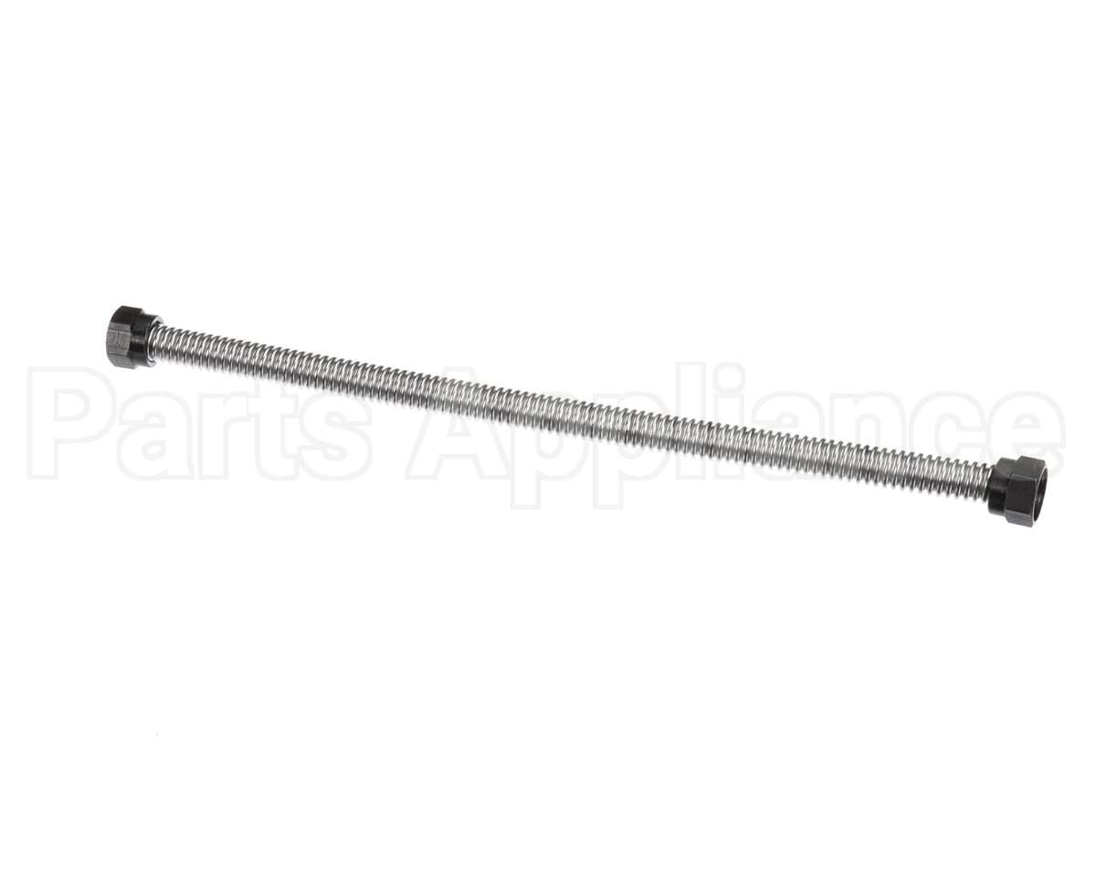 40907 Giles Corrugated Hose, 18-In, Ss, W/Nuts
