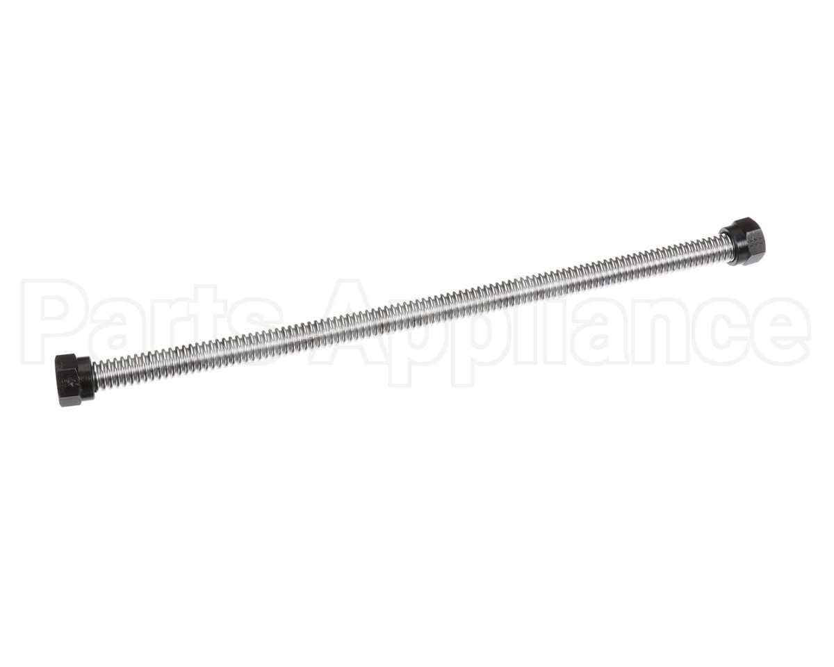 40907 Giles Corrugated Hose, 18-In, Ss, W/Nuts
