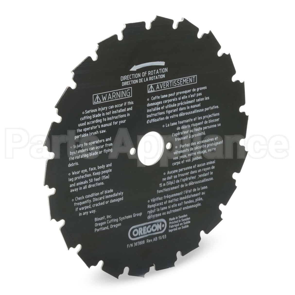 41-931 Oregon Eia Brush Blade 8In 22 Teeth 2