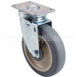 41021 Compatible Cambro Caster, Plate(5"Od, Swvl, Gray)