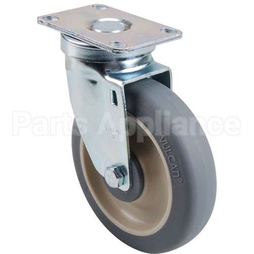 41021 Compatible Cambro Caster, Plate(5"Od, Swvl, Gray)