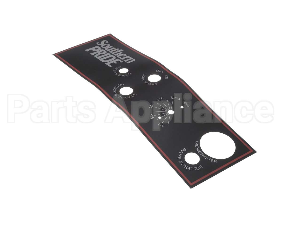 415020 Southern Pride Control Panel Overlay