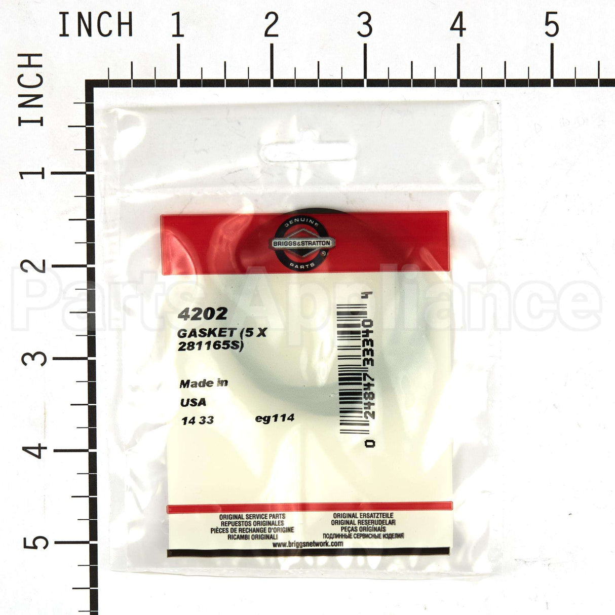 4202 Briggs & Stratton Gasket (5 X 281165S)