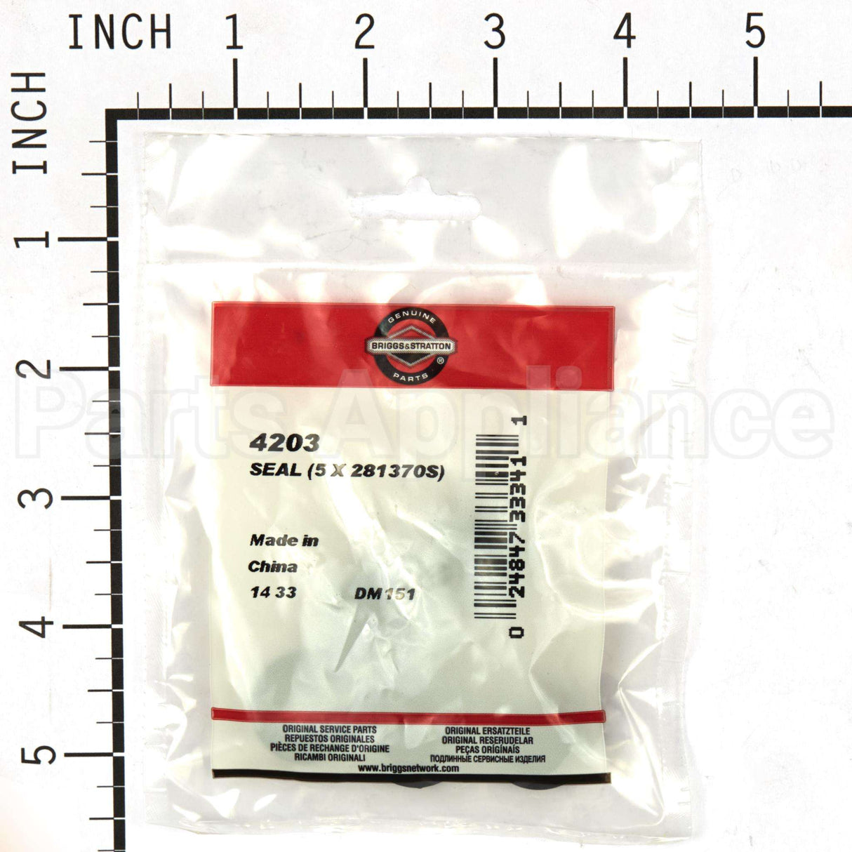4203 Briggs & Stratton Seal (5 X 281370S)
