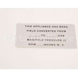 421727-15 Compatible Vulcan Convrsion(Gas)Blank Labl