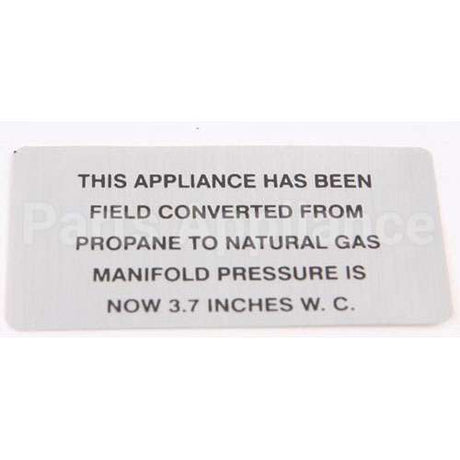 421727-3 Compatible Vulcan Propane To Np Plate