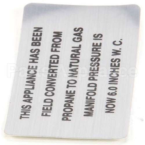421727-6 Compatible Hobart Propane To Np Plate