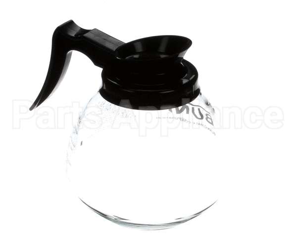 42400.0103 Bunn Decanter,Glass-Blk 12C 3/Cs