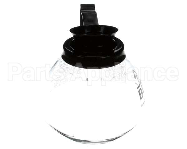 42400.0103 Bunn Decanter,Glass-Blk 12C 3/Cs