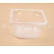 43581 Compatible Silver King 1/6 Size Plastic Pan 4In Deep