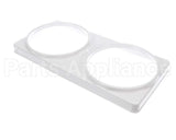 44-01139 Master-Bilt 2-Hole Can Holder Dd's White