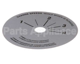 4400349 Univex Label,Srm20-40 Speed Control (98)(P)