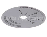 4400349 Univex Label,Srm20-40 Speed Control (98)(P)