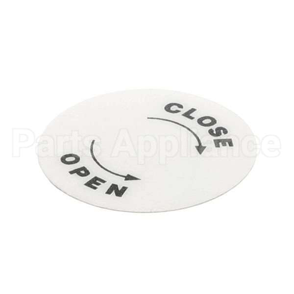 4400518 Compatible Univex Label, Open/Close Bc18