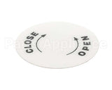 4400518 Univex Label, Open/Close Bc18