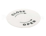 4400518 Univex Label, Open/Close Bc18