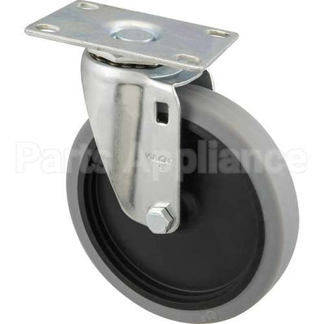 4501-L20000 Compatible Rubbermaid Caster, Plate(5"Od, Swvl, Gray)