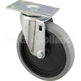 4501L2 Compatible Rubbermaid Caster, Plate(5"Od, Swvl, Gray)