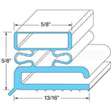 4505 Compatible Traulsen Door Gasket 23 1/2" X 59 1/2"