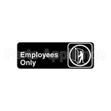 4506 Compatible Vollrath Employees Only Sign 3 X 9 In English