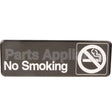 4513 Compatible Traex Sign, No Smoking, Black, 3X9"