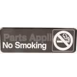 4513 Compatible Traex Sign, No Smoking, Black, 3X9"