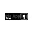 4515 Compatible Vollrath Sign, Men(Black, 3X9")