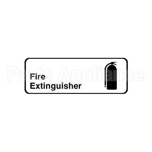 4518 Compatible Traex Sign, Fire Extinguisher, 3X9"