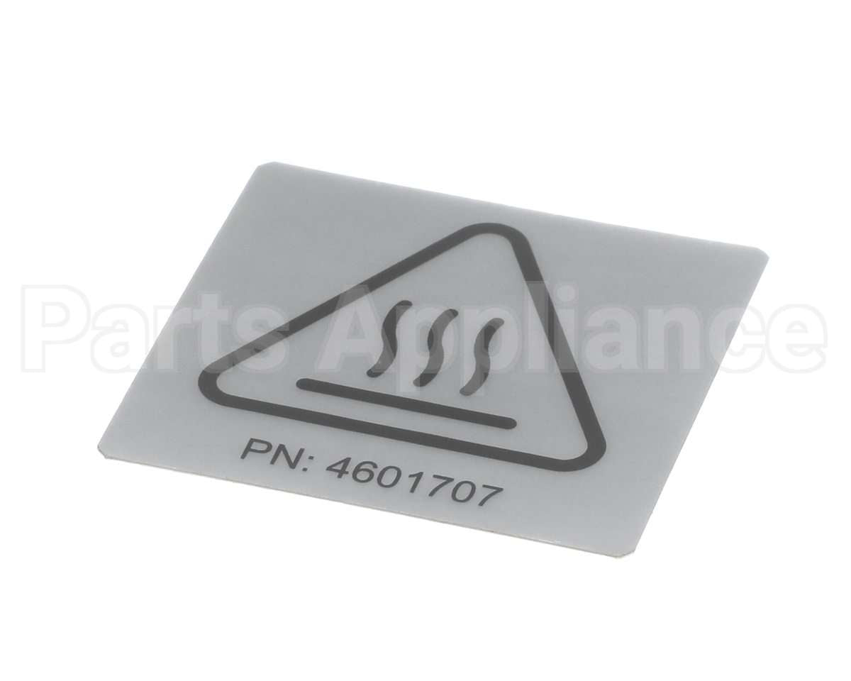 4601707 Garland Label - Iso Caution Hot