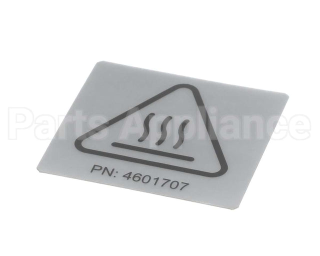 4601707 Garland Label - Iso Caution Hot