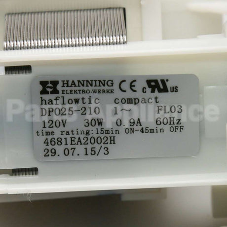 4681EA2002H LG Motor Assembly,Ac,Pump