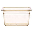 46HP-772 Compatible Cambro Pan, Food, H-Pan, 1/4, 6"D, Amber