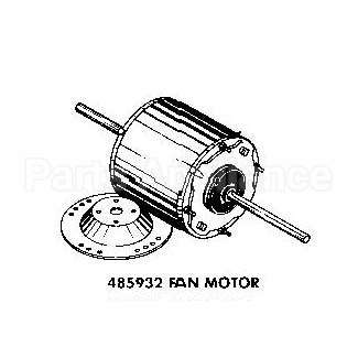 485932 Whirlpool Motor-Fan