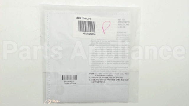 4922W5A057G LG Card,Template