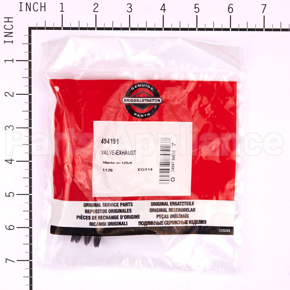 494191 Briggs & Stratton Valve-Exhaust