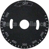 498037-A Compatible Hobart Plate, Temp Dial, 200-550F