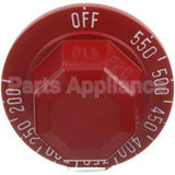498086-7 Compatible Hobart Dial, Thermostat, Red, 200-550F