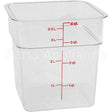 4SFSCW Compatible Cambro Container Sq Clear 4Qt