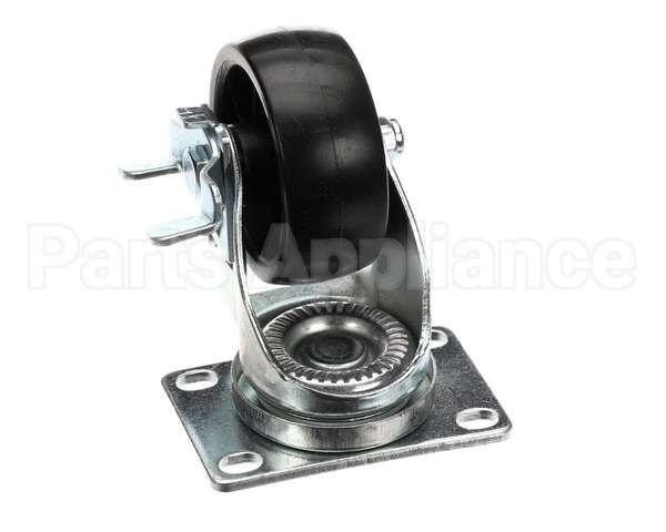 50216 Continental Refrigeration Caster Flat Plate (3" W/ Brake) (4-5/16"