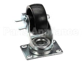 50216 Continental Refrigeration Caster Flat Plate (3" W/ Brake) (4-5/16"