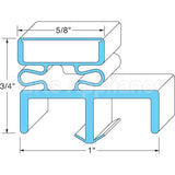 50907001 Compatible Beverage Air Door Gasket 23" X57-3/4"