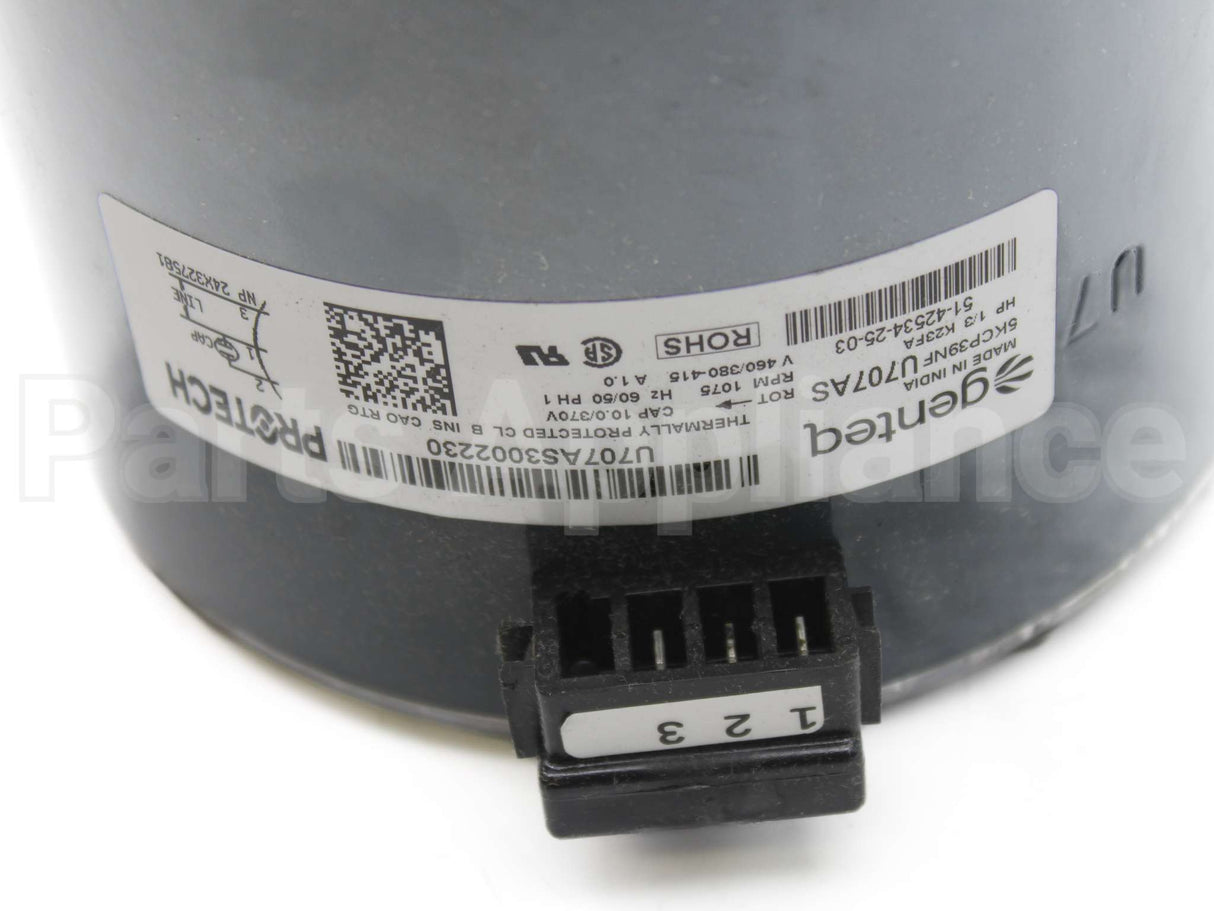 51-42534-25 Rheem-Ruud 1/3Hp 460V 1075Rpm 1Ph 48 Mtr
